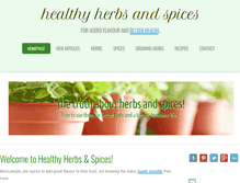 Tablet Screenshot of healthy-herbs-and-spices.com